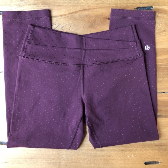 Lululemon Astro Wunder Under Crop II Shine Dot Bo - Picture 9 of 15